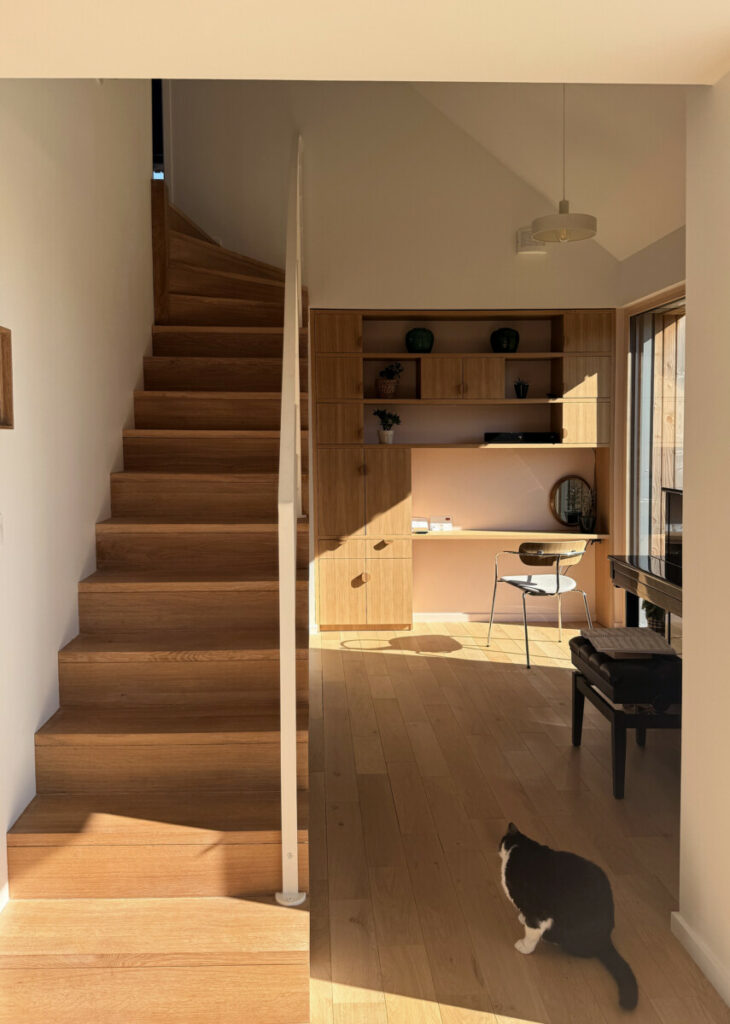 escaliers bois parquet et agencement bureau